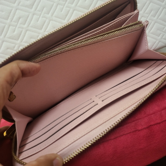 Louis Vuitton Damier Azur Zippy Long Wallet Pink..Authentic!! - Picture 9 of 16